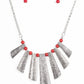Paparazzi Accessories  - Sassy Stonehenge #L688 - Red Necklace