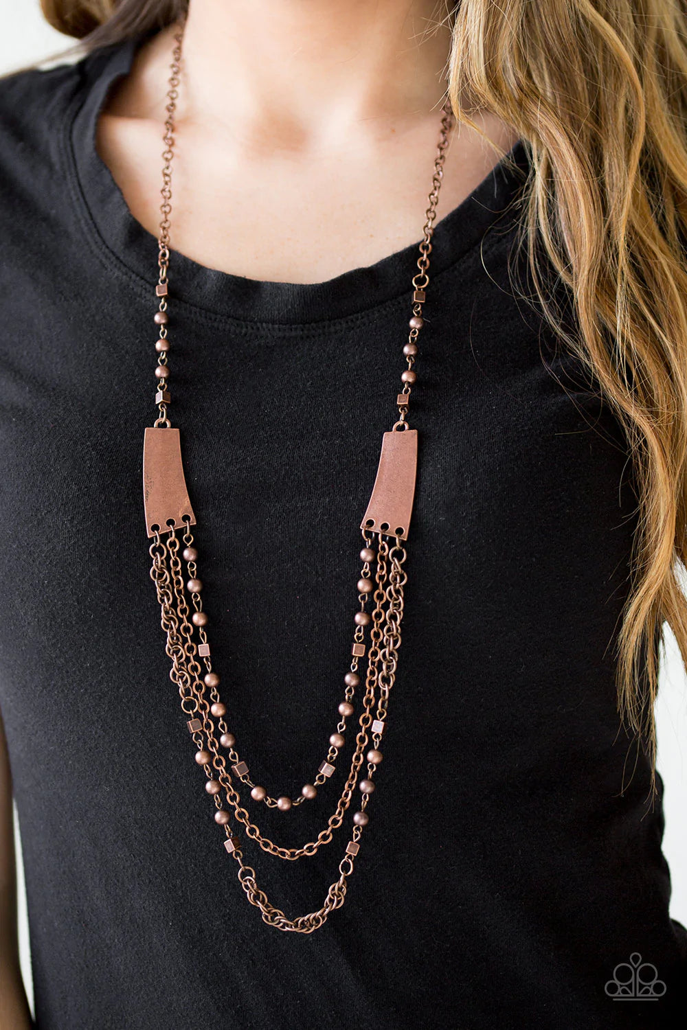 Paparazzi Accessories  - Marvelously Metro - Copper Necklace
