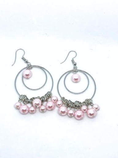 Paparazzi Accessories - New York Attraction - #GM0219 - Pink Earrings