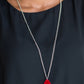 Paparazzi Accessories  - So Pop - You - Lar  #N273 Peg - Red Necklace