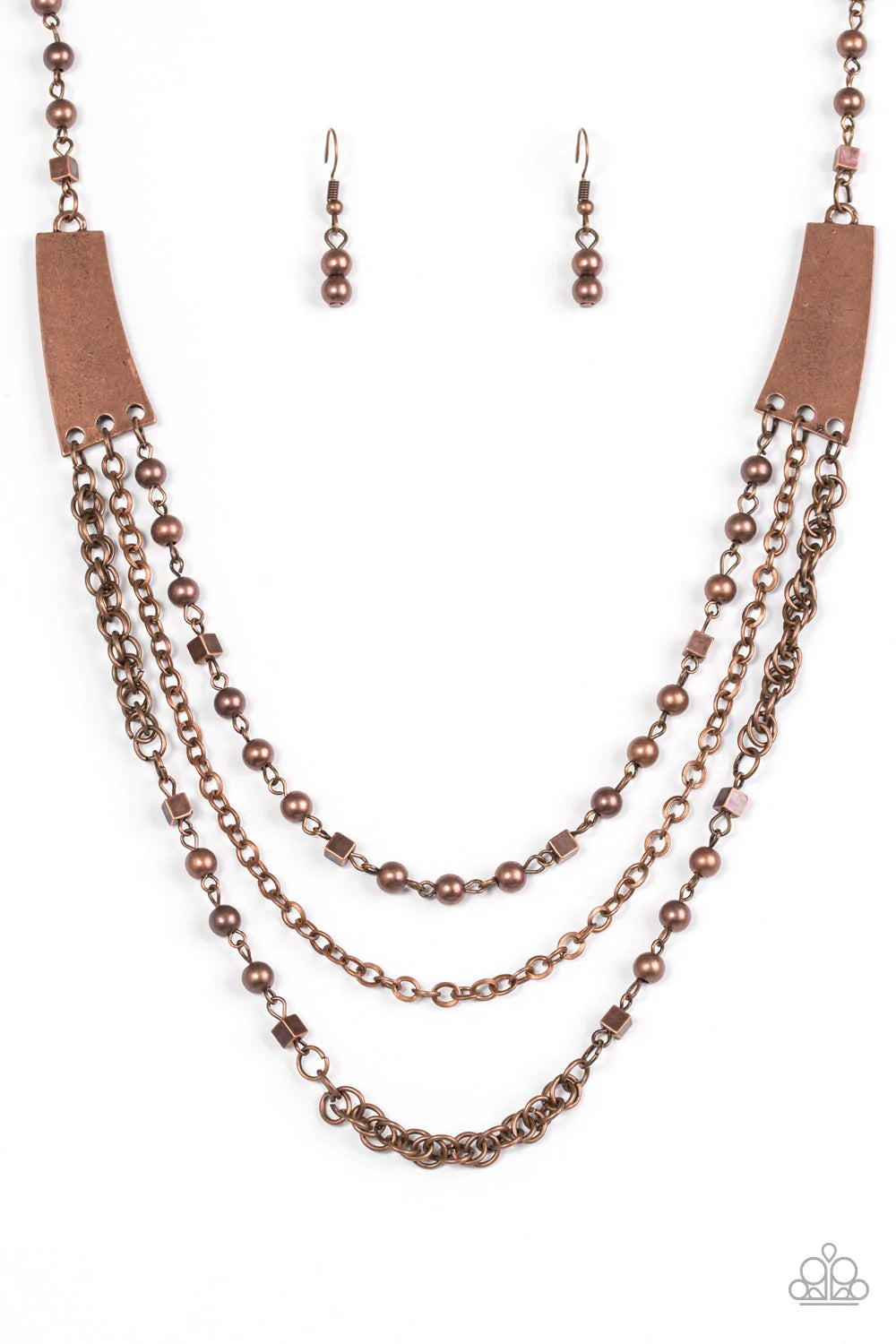 Paparazzi Accessories  - Marvelously Metro - Copper Necklace