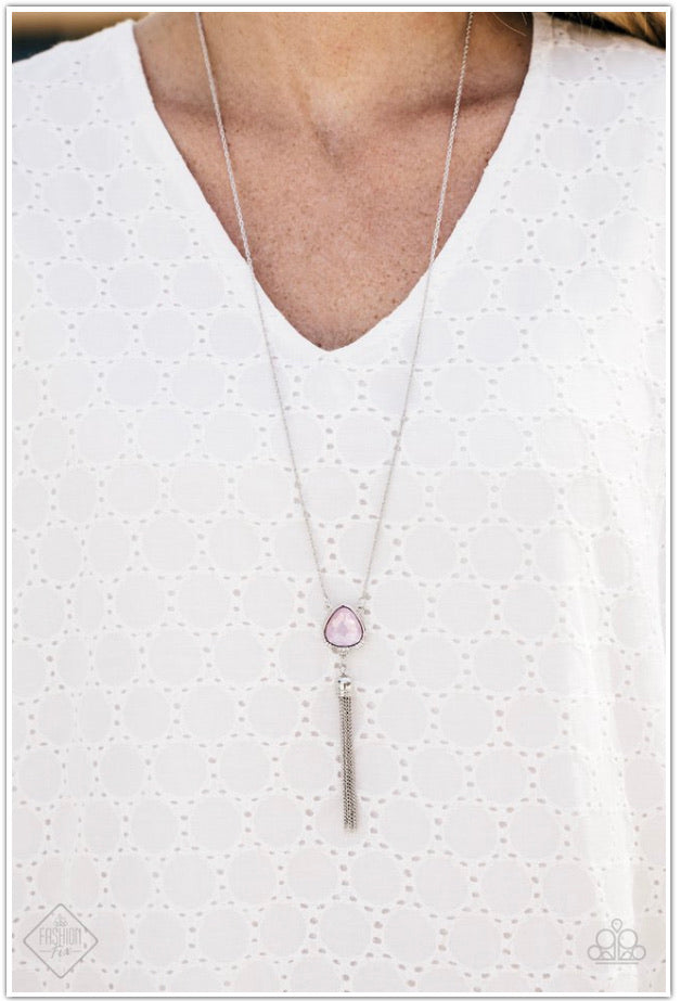 Paparazzi Accessories  - The Glow Show #N350 - Pink Necklace