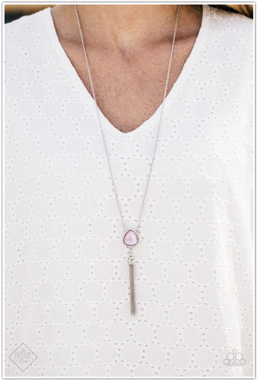 Paparazzi Accessories  - The Glow Show #N350 - Pink Necklace