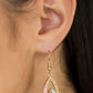 Paparazzi Accessories  - Gatsby Grandeur #E144 Bin - Gold Earrings