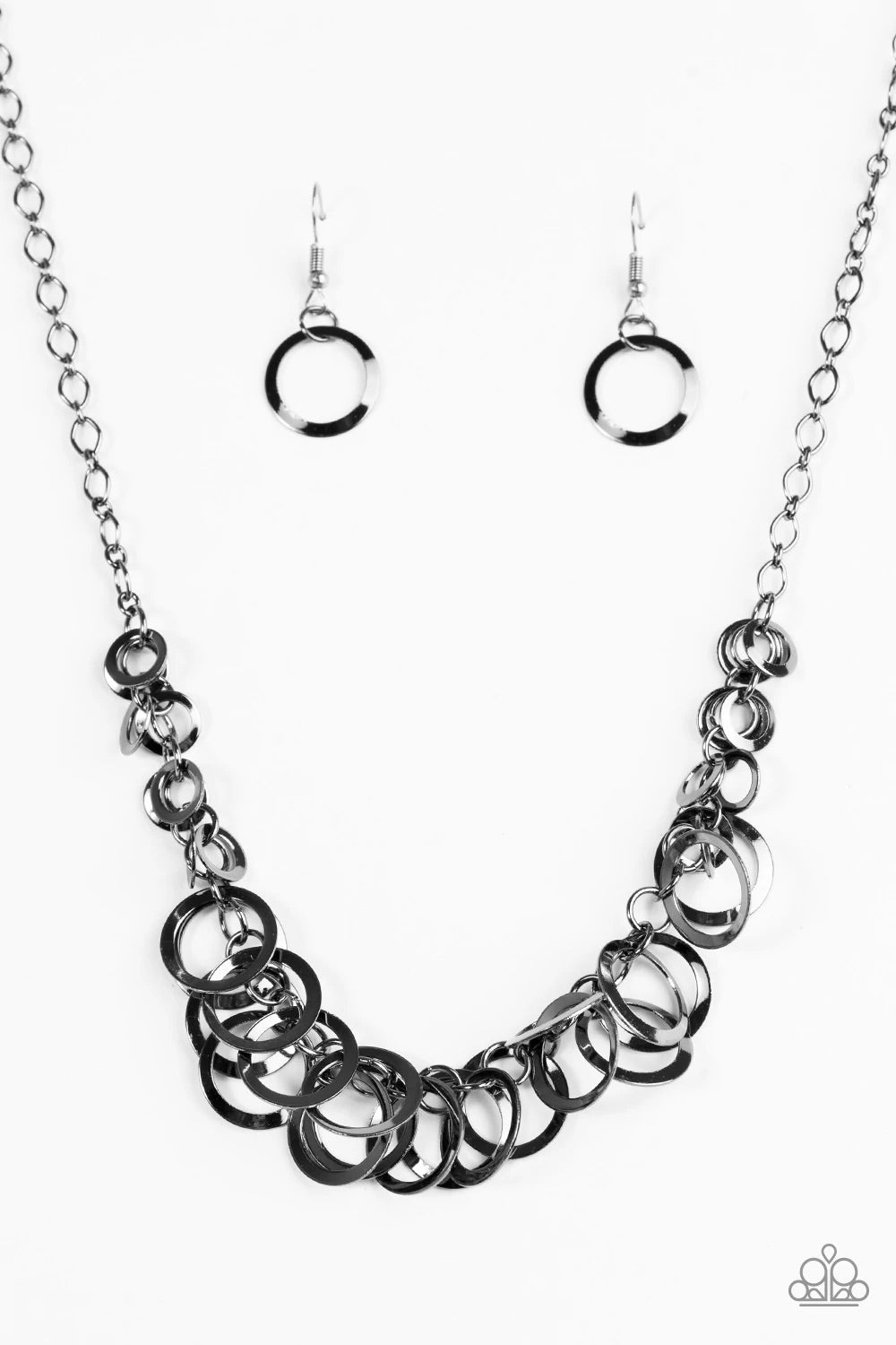 Paparazzi Accessories  - Royal Circus #L102 - Black Necklace