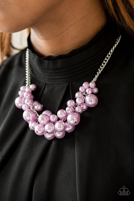 Paparazzi Accessories  - Glam Queen #N97 Box 1 - Purple Necklace