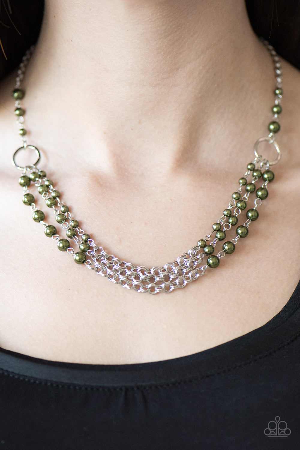 Paparazzi Accessories - Luxury Shimmer - Green Necklace - TheMasterCollection