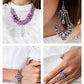 Paparazzi Accessories - Glimpses of Malibu Collection #GM-0720 - Purple Fashion Fix Necklace July 2020