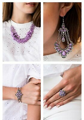 Paparazzi Accessories - Glimpses of Malibu Collection #GM-0720 - Purple Fashion Fix Necklace July 2020