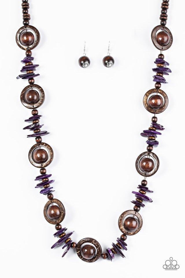 Paparazzi Accessories - Tropical Tango #N525 Peg - Purple Necklace