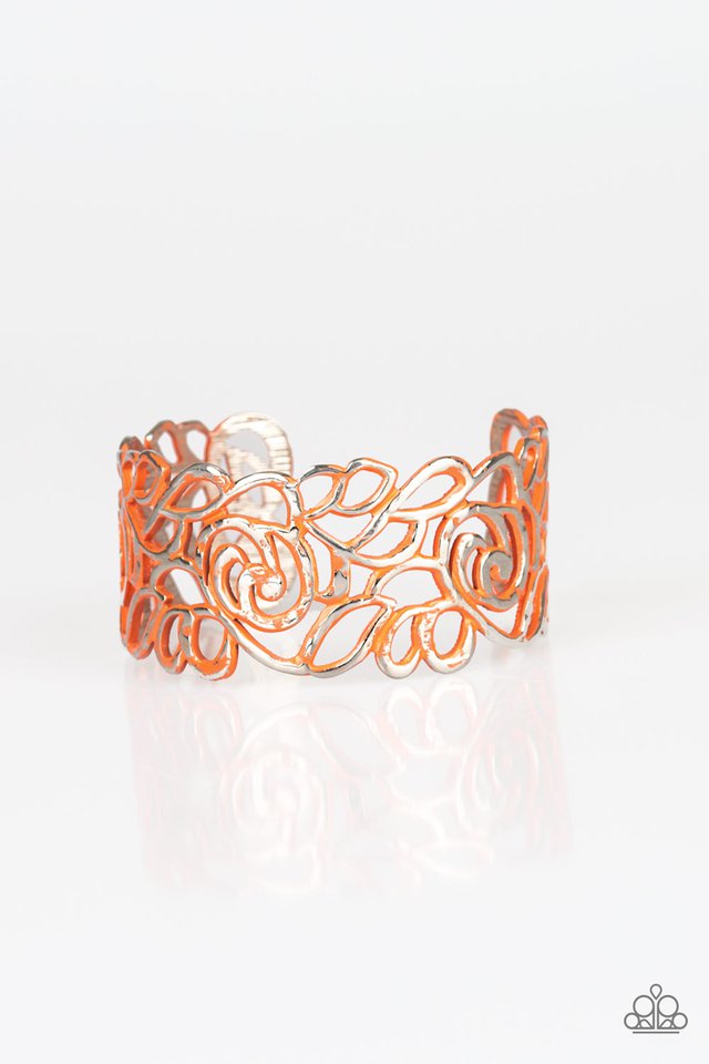 victorian-gardens-orange bracelet - TheMasterCollection